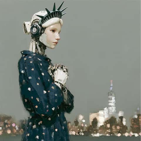 Example of an image generated in MidJourney