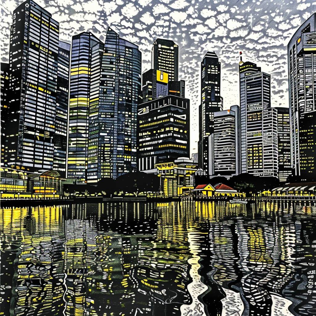Example of an image generated using the prompt --sref 2713582720