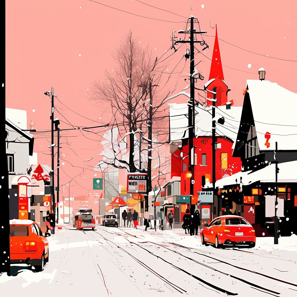 Example of an image generated using the prompt --sref 1113331984 in Midjourney with the Christmas, Red, Anime, Illustration style