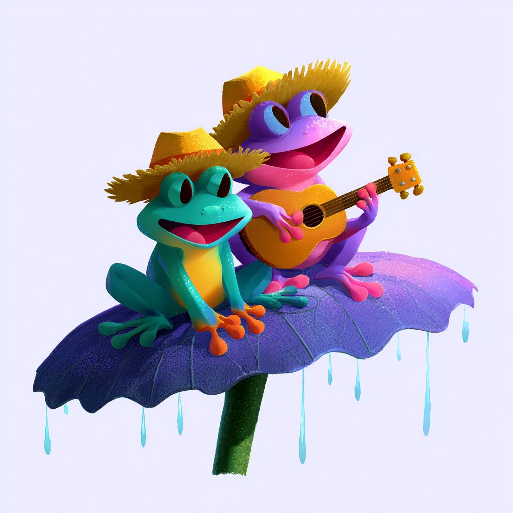 Example of an image generated using the prompt --sref 1836765429 in Midjourney with the Cartoon, Purple style