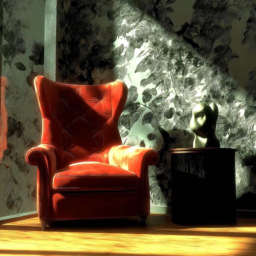 Example of an image generated using the prompt --sref 2162872416 in Midjourney with the Surrealistic, Golden style