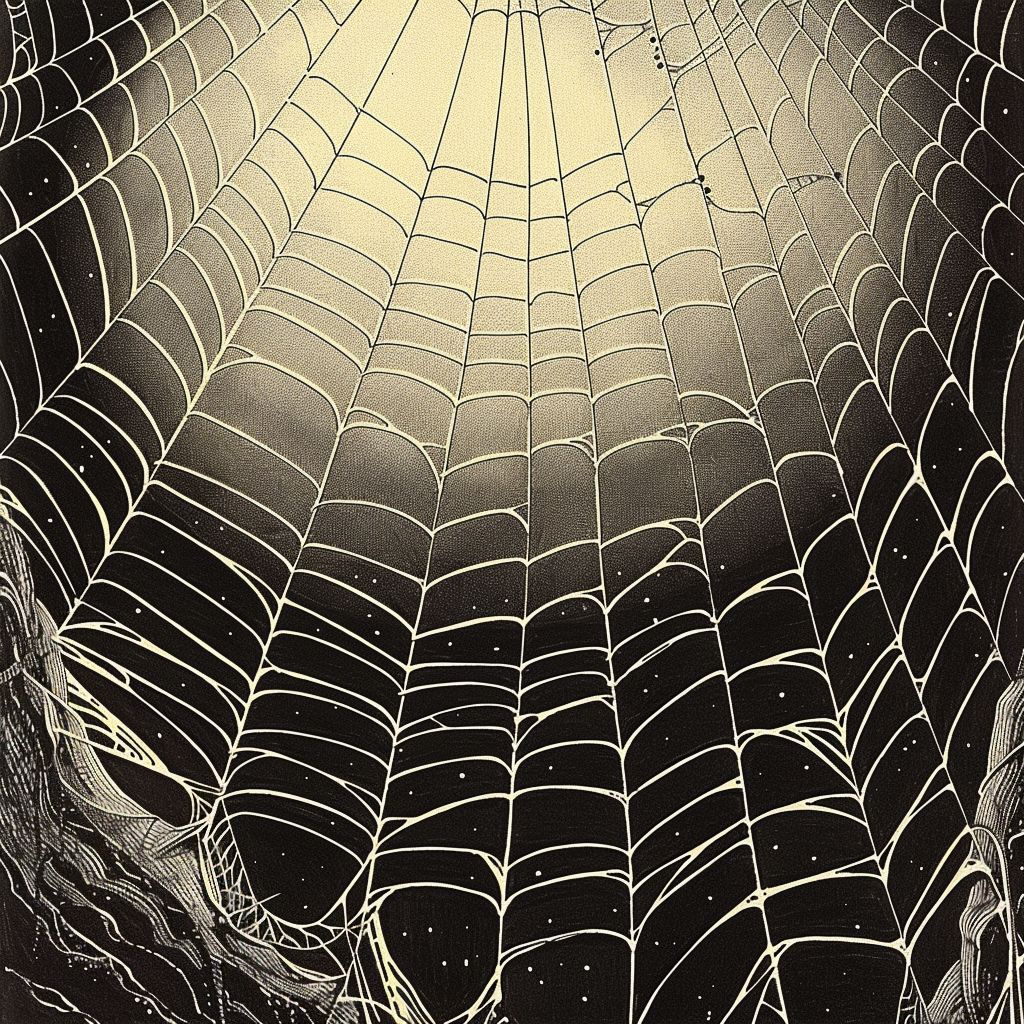 an example of an image generated in MidJourney using the prompt with the --sref 2169101484, ranked 2th among the user favorites on this website.