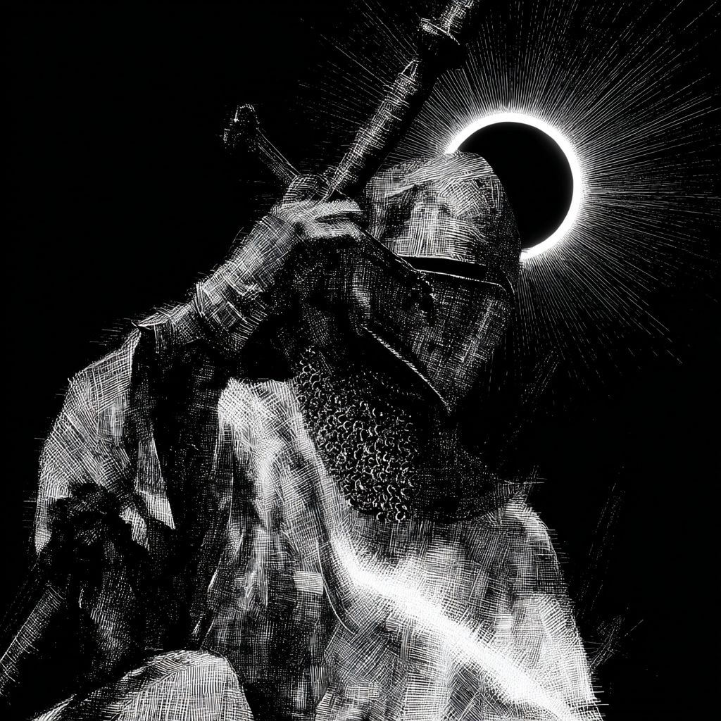 Example of an image generated using the prompt --sref 3629839062 in Midjourney with the Surrealistic, Dark fantasy, Black style