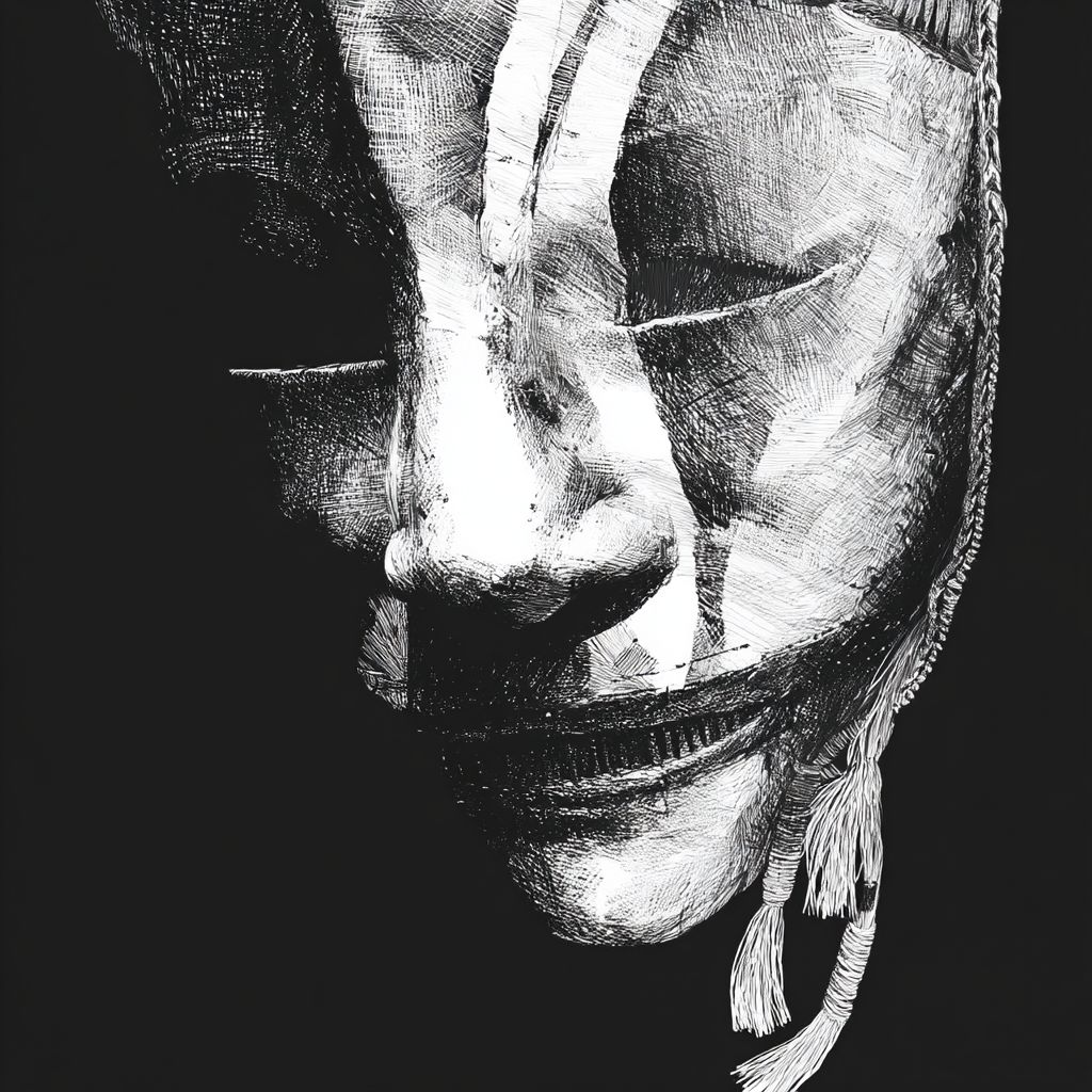 Example of an image generated using the prompt --sref 3629839062 in Midjourney with the Surrealistic, Dark fantasy, Black style