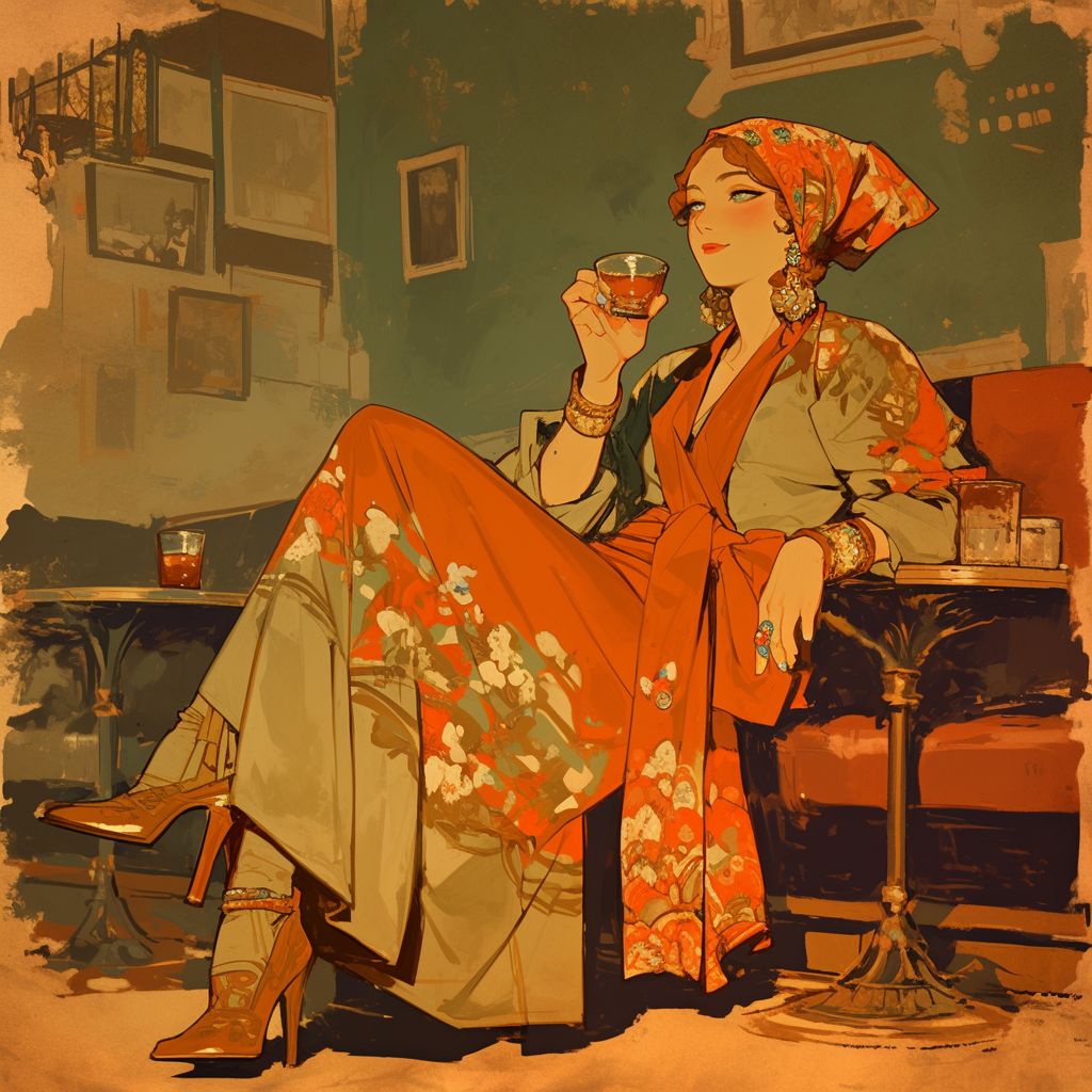 Example of an image generated using the prompt --sref 3832064479 in Midjourney with the Anime style