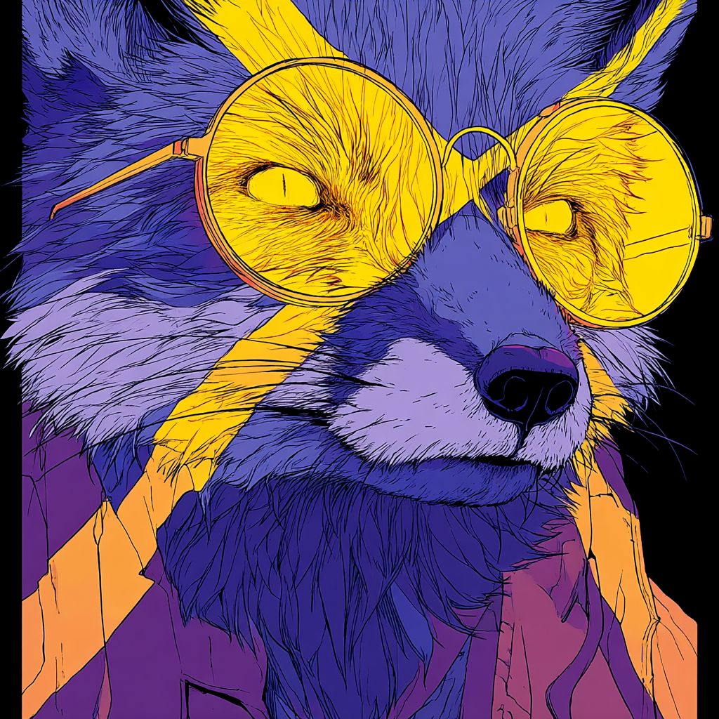 Example of an image generated using the prompt --sref 39810025 in Midjourney with the Anime, Illustration, Purple, Yellow style