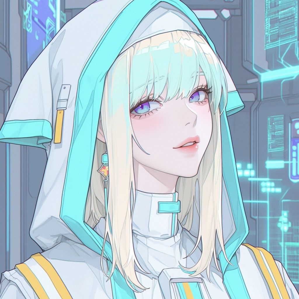 Example of an image generated using the prompt --sref 833222241 in Midjourney with the Anime, Blue, 2D style