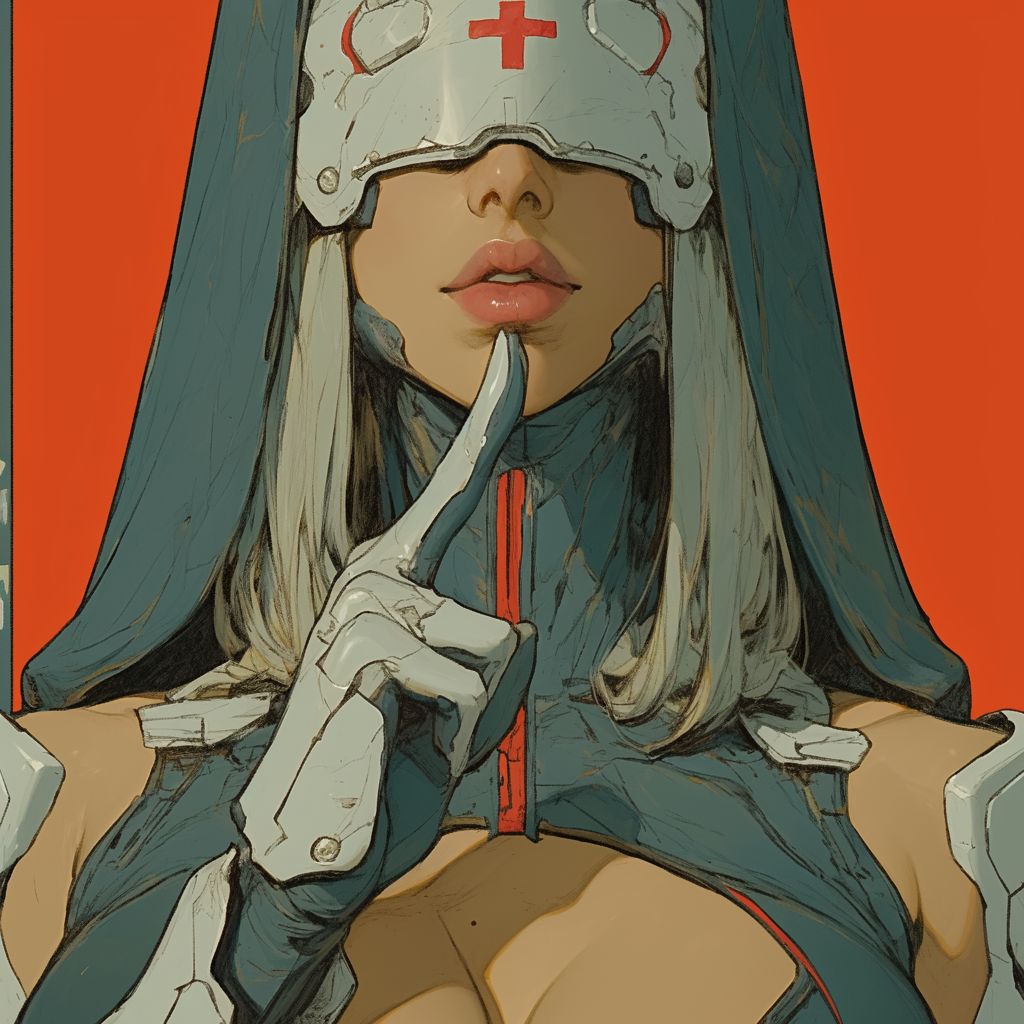 Example of an image generated using the prompt --sref 890718484 in Midjourney with the Anime, Red style