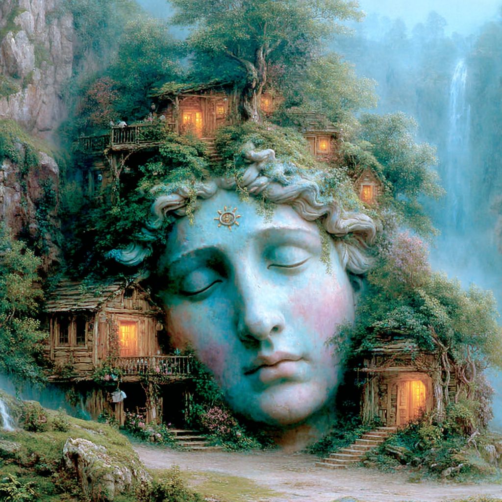 Example of an image generated using the prompt --sref 99081253 in Midjourney with the Surrealistic, Dark fantasy, Halloween style