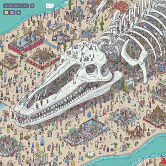 Example of an image generated using the prompt --sref 1018232447 in MidJourney