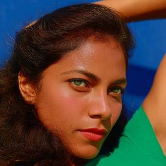 Example of an image generated using the prompt --sref 142710498 in Midjourney with the Photography, Green, Blue style