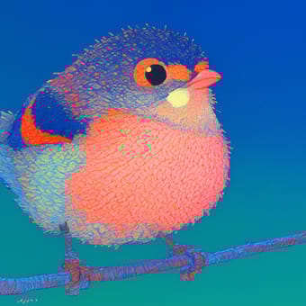 Example of an image generated using the prompt --sref 2000984289 in MidJourney