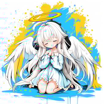 Example of an image generated using the prompt --sref 20240627 in Midjourney with the Cartoon, Anime, Blue style