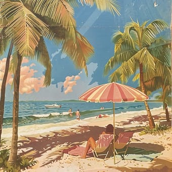 Example of an image generated using the prompt --sref 20240628 in Midjourney with the Photography, Blue, Vintage style
