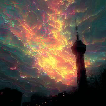 Example of an image generated using the prompt --sref 2031898952 in MidJourney