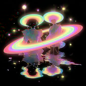 Example of an image generated using the prompt --sref 2034865420 in MidJourney