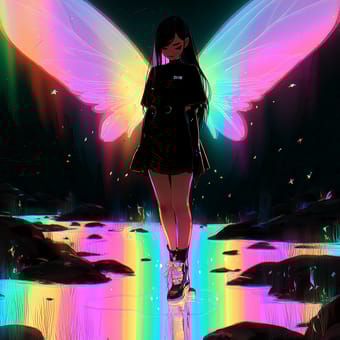 Example of an image generated using the prompt --sref 2034865420 in MidJourney
