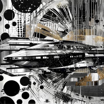 Example of an image generated using the prompt --sref 2186364459 in MidJourney