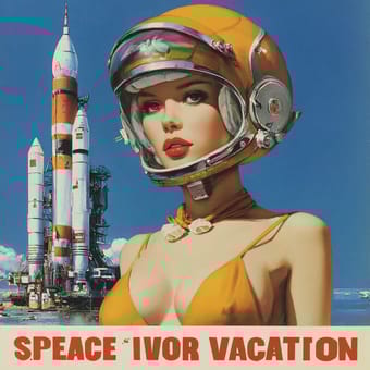 Example of an image generated using the prompt --sref 2379995174 in MidJourney