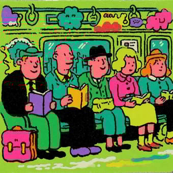 Example of an image generated using the prompt --sref 2590684055 in Midjourney with the Illustration, Green, Cartoon style
