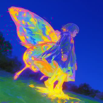 Example of an image generated using the prompt --sref 2645616521 in MidJourney