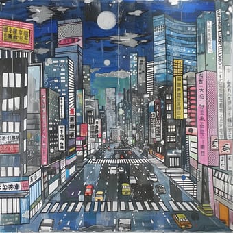 Example of an image generated using the prompt --sref 269993197 in MidJourney
