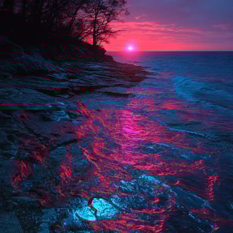 Example of an image generated using the prompt --sref 2717861031 in Midjourney with the Surrealistic, Photography,  Blue style