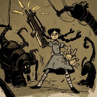 Example of an image generated using the prompt --sref 2793282368 in Midjourney with the Illustration, Cartoon, Vintage style