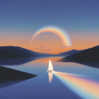Example of an image generated using the prompt --sref 3002874870 in MidJourney