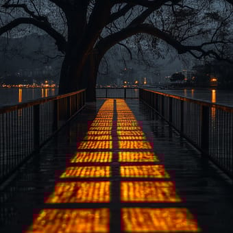 Example of an image generated using the prompt --sref 3456119169 in MidJourney
