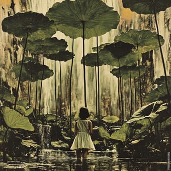 Example of an image generated using the prompt --sref 3545825751 in Midjourney with the Illustration, Surrealistic, Oil painting, Flat vector, Dark fantasy, Comic book, Coloring book, Manga art, Ink and watercolor style