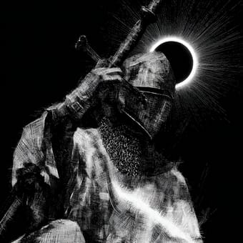 Example of an image generated using the prompt --sref 3629839062 in Midjourney with the Surrealistic, Dark fantasy, Black style
