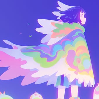 Example of an image generated using the prompt --sref 475547172 in Midjourney with the Anime, Purple, Cartoon, Cute style