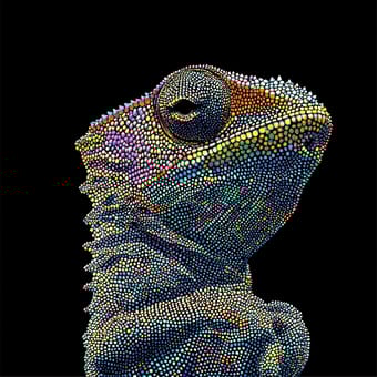 Example of an image generated using the prompt --sref 602153393 in MidJourney