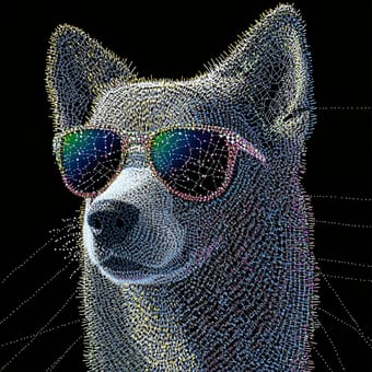 Example of an image generated using the prompt --sref 602153393 in MidJourney