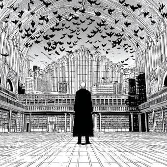 Example of an image generated using the prompt --sref 606239494 in Midjourney with the Comic book, Manga art, Vintage style