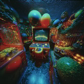 Example of an image generated using the prompt --sref 643371395 in MidJourney