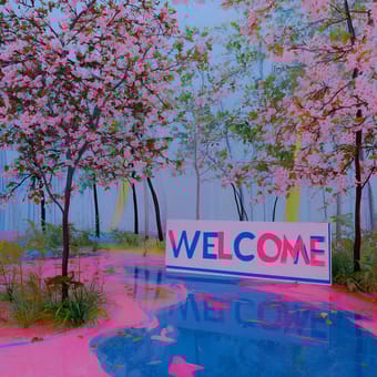 Example of an image generated using the prompt --sref 804589869 in Midjourney with the Surrealistic, Pink style