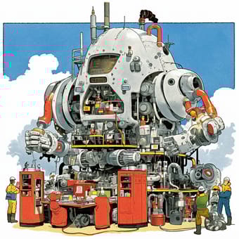Example of an image generated using the prompt --sref 821961689 in MidJourney