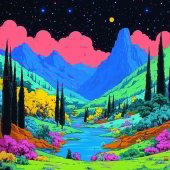 Example of an image generated using the prompt --sref 924748692 in MidJourney