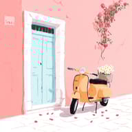 an example of an image generated in MidJourney using the prompt with the --sref 100390546, ranked 19th among the user favorites on this website.