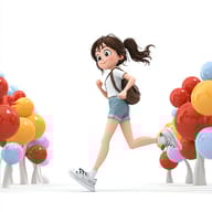 an example of an Disney style image generated in MidJourney using the prompt with the --sref 1009074050, ranked 21th among the user favorites on this website.