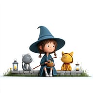 an example of an Disney style image generated in MidJourney using the prompt with the --sref 1009074050, ranked 21th among the user favorites on this website.