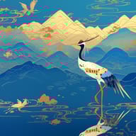 an example of an image generated in MidJourney using the prompt with the --sref 1045048939, ranked 11th among the user favorites on this website.