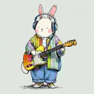 an example of an Children's book style image generated in MidJourney using the prompt with the --sref 1091007455, ranked 14th among the user favorites on this website.