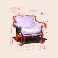 an example of an image generated in MidJourney using the prompt with the --sref 1123515824, ranked 26th among the user favorites on this website.