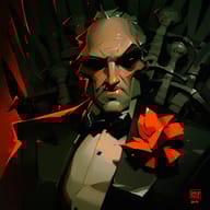 an example of an Dark fantasy style image generated in MidJourney using the prompt with the --sref 1173193789, ranked 9th among the user favorites on this website.