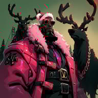 an example of an Dark fantasy style image generated in MidJourney using the prompt with the --sref 1173193789, ranked 9th among the user favorites on this website.
