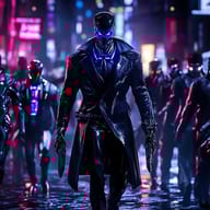 an example of an Sci-fi style image generated in MidJourney using the prompt with the --sref 1289367259, ranked 24th among the user favorites on this website.