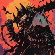 an example of an image generated in MidJourney using the prompt with the --sref 1293568761, ranked 3th among the user favorites on this website.